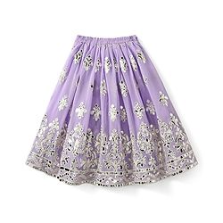 Babyhug Woven Sleeveless Georgett Pitta Work Embriodered Lehenga Choli & Dupatta Set - Purple