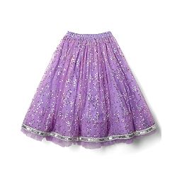 Babyhug Woven Lehenga Choli Set With Sequin Detailing & Dupatta - Lavender