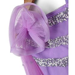 Babyhug Woven Lehenga Choli Set With Sequin Detailing & Dupatta - Lavender