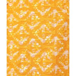 Babyhug Woven Mandarin Collar Full Sleeves Kurta Dhoti Set With Abstract Print - Yellow