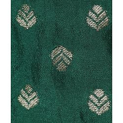 Babyhug Woven Full Sleeves Mandarin Collared Kurta & Dhoti Set With Foil Print - Green