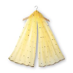 Babyhug Woven Half Puffed Sleeves Choli Lehenga Set with Dupatta Floral Embroidery & Sequin Detailing - Yellow