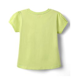 Babyhug Cotton Knit Half Sleeves Shorts Night Suit With Floral Print - Light Green & Pink