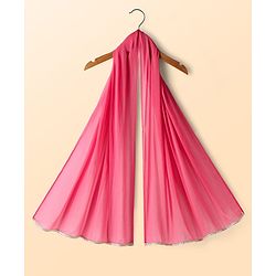 Babyhug 100% Cotton Half Sleeves Floral Cambric Printed Flared Lehenga & Choli Set With Dupatta - Pink & White