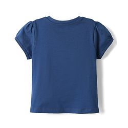 Babyhug Cotton Knit  Half Sleeves Shorts Night Suit with Butterfly Print - Blue