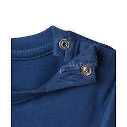 Babyhug Cotton Knit  Half Sleeves Shorts Night Suit with Butterfly Print - Blue