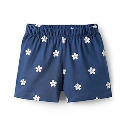 Babyhug Cotton Knit  Half Sleeves Shorts Night Suit with Butterfly Print - Blue