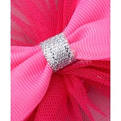 Babyhug Free Size HeadBand with Floral Applique Pack of 3 - White Pink and Fuschia