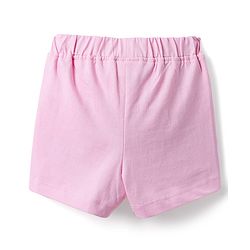 Babyhug Single Jersey Knit Half Sleeves Top & Shorts Set With Butterfly Embriodery - Pink