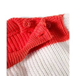 Babyhug Knit Full Sleeves Striped Sweater Set with Stripes - Multicolor