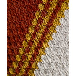 Babyhug Knit Full Sleeves Pullover Sweater & Pant Set with Color Block Design - Mustard & Brown