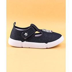 Cute Walk by Babyhug Casual Shoes with Velcro Closure & Astronaut Patch - Navy Blue
