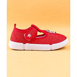 Cute Walk by Babyhug Casual Shoes with Velcro Closure & Astronaut Patch - Navy Blue