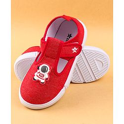 Cute Walk by Babyhug Casual Shoes with Velcro Closure & Astronaut Patch - Navy Blue