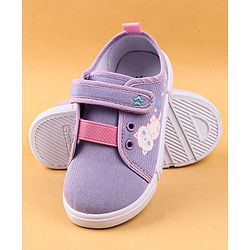 Cute Walk by Babyhug Casual Shoes with Velcro Closure & Kitty Print - Pink