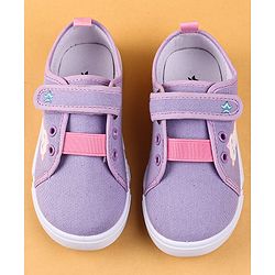 Cute Walk by Babyhug Casual Shoes with Velcro Closure & Kitty Print - Pink
