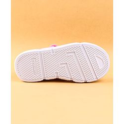 Cute Walk by Babyhug Casual Shoes with Velcro Closure & Kitty Print - Pink