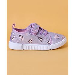Cute Walk by Babyhug Casual Shoes With Velcro Closure & Animal Print - Purple