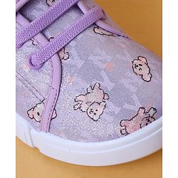 Cute Walk by Babyhug Casual Shoes With Velcro Closure & Animal Print - Purple