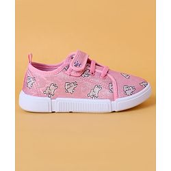 Cute Walk by Babyhug Casual Shoes With Velcro Closure & Animal Print - Purple