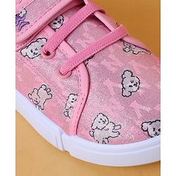 Cute Walk by Babyhug Casual Shoes With Velcro Closure & Animal Print - Purple