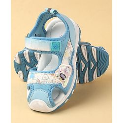 Cute Walk by Babyhug Velcro Closure Sandals with Hearts Glitter Print - Fuchsia