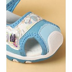 Cute Walk by Babyhug Velcro Closure Sandals with Hearts Glitter Print - Fuchsia
