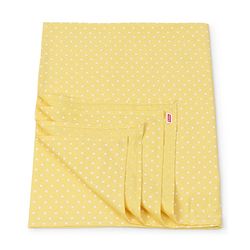 Babyhug Premium Cotton Crib Bedding Set Farm Theme Large Pack of 6 - Light Green (Cot not Included)