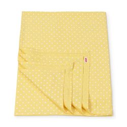 Babyhug Premium Cotton Crib Bedding Set Farm Theme Large Pack of 6 - Light Green (Cot not Included)