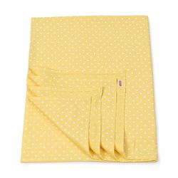 Babyhug Premium Cotton Crib Bedding Set Farm Theme Small Pack of 6 - Light Green (Cot not Included)
