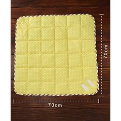 Babyhug Premium Cotton Hooded Wrapper Farm Theme - Yellow