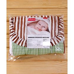 Babyhug Premium Cotton Baby Nest Bag Farm Theme - Yellow & Blue