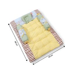 Babyhug Premium Cotton Bedding Set Farm Theme Pack of 4 - Yellow