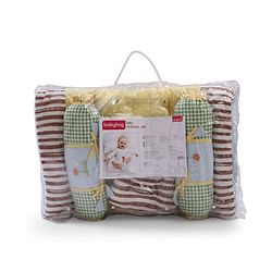 Babyhug Premium Cotton Bedding Set Farm Theme Pack of 4 - Yellow