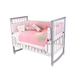 Babyhug Premium Cotton Embroidered Crib Bedding Set Seahorse Theme Large Pack of 6 - Pink