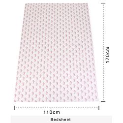 Babyhug Premium Cotton Embroidered Crib Bedding Set Seahorse Theme Large Pack of 6 - Pink