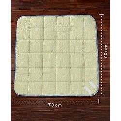 Babyhug Premium Cotton Hooded Wrapper Sports Theme - Cream
