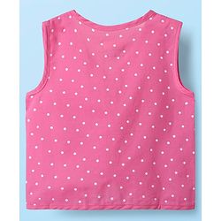 Babyhug 100% Cotton Cambric Woven Front Open Sleeveless Jhabla with Fruit Print Pack of 3 - Yellow Pink & White