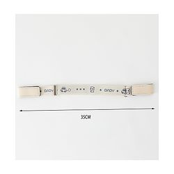Babyhug Belt With Panda Print - Cream