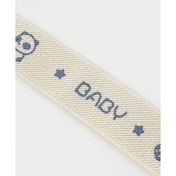 Babyhug Belt With Panda Print - Cream