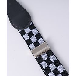 Babyhug Free Size Checks Printed Belt - Black & White