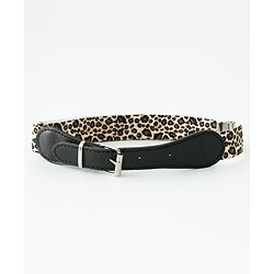 Babyhug Belt with Cheetah Print - Black