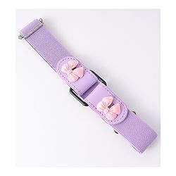 Babyhug Free Size Belt With Bow Applique - Purple