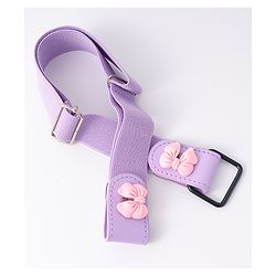 Babyhug Free Size Belt With Bow Applique - Purple