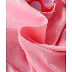 Babyhug Sleeveless Frock Swimsuit With Bow Applique - PInk