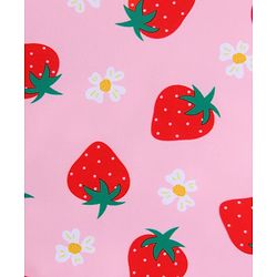 Babyhug Sleeveless Two Piece Swimsuit With Tropical Print - Pink