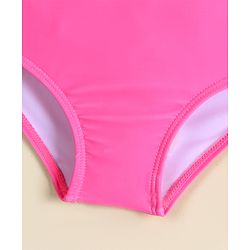 Babyhug Sleeveless Two Piece Swimsuit With Candy Print - White
