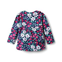 Babyhug 100% Cotton Knit Full Sleeves Co-ords Night Suit With Floral Print - Purple