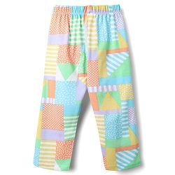 Babyhug Cotton Knit Full Sleeves Front Open Co-ords Night Suit with Abstract Print - Multicolor