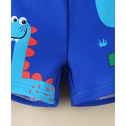 Babyhug Swimming Trunk With Dino Print - Light Blue